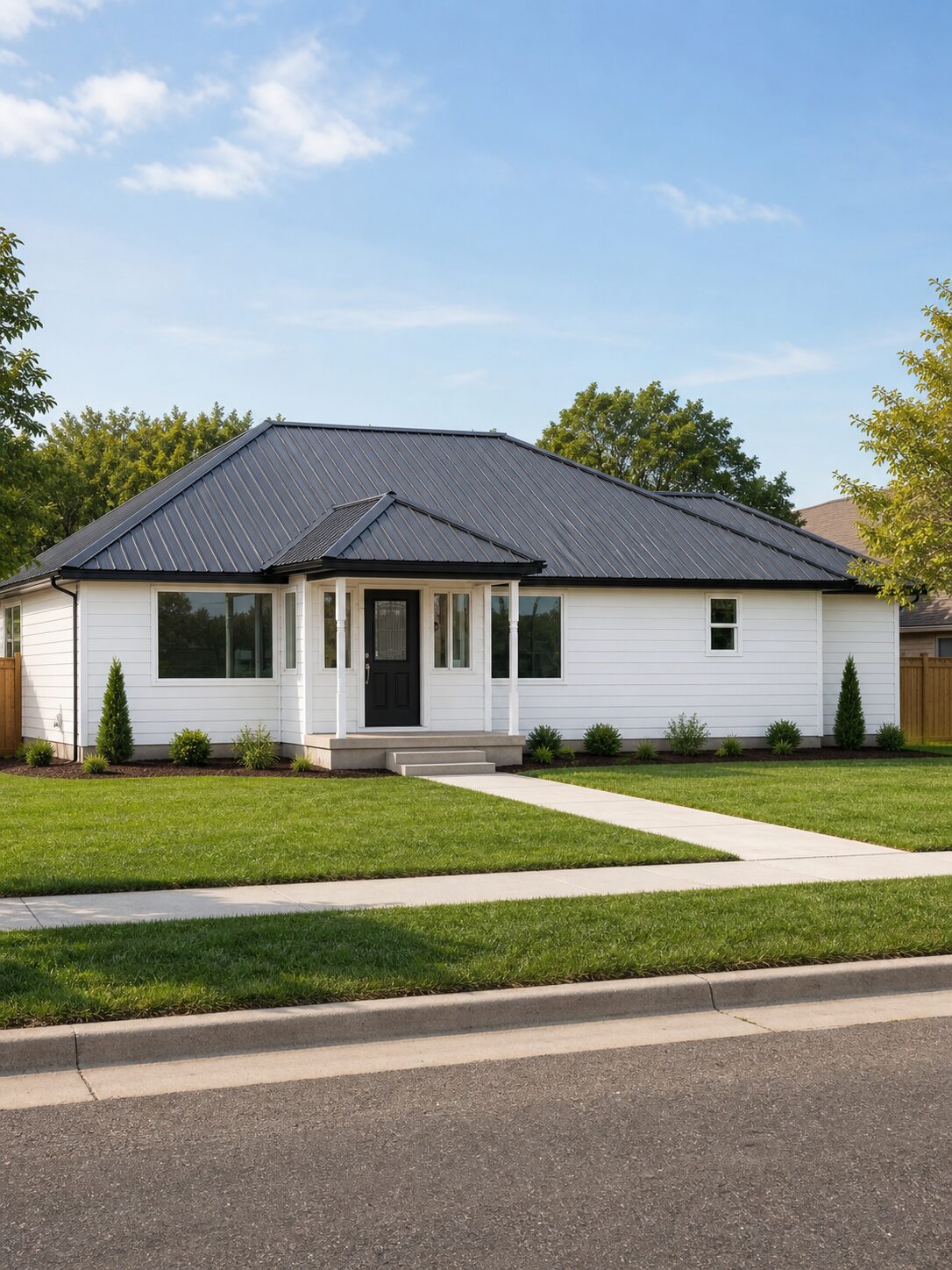 Front elevation of the remodeled building at 90 S 400 W, Vernal UT
